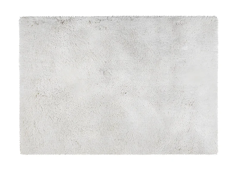 Tapete com pelo em microfibra HARVEY - poliéster - branco - 160x230 cm